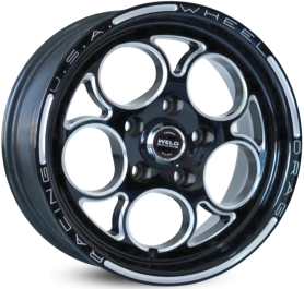 4 RODAS KR C10 WELD MAGNUM RACING / ARO 15X4 / (5X114) ET-10 cor:Preta Diamantada 1