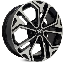 4 RODAS VOLLK MODELO HYUNDAI CRETA / ARO 16X6 / (5X114) ET40 cor:Preta Diamantada 1