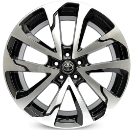 4 RODAS GT7 MODELO COROLLA CROSS / ARO 20X8 / (5X114) ET45 cor:Preta Diamantada 1