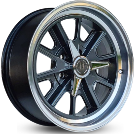 4 RODAS KR E64 MODELO SHELBY COBRA / ARO 17X7 / (5X139) ET 0 cor:Grafite Diamantada 1