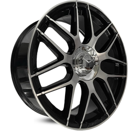 4 RODAS GT7 MODELO MERCEDES-AMG GT 63 S / ARO 20X8 / (5X112) ET42 cor:Preta Diamantada 1