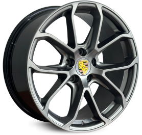 4 RODAS BAR CAYENNE GTS / ARO 20X8 (5x105) ET42 cor:Grafite Brilhante 1