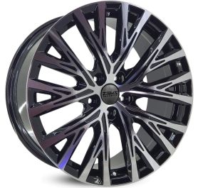 4 RODAS ZEUS IMPORTADAS JETTA, GOLF, TIGUAN / 19x8,5 (5X112) cor:Preta Diamantada 1