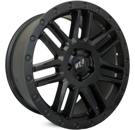 4 RODAS GT7 IMPACTO OFF-ROAD TROLLER / ARO 18X8 / (6X139) ET25 cor:Preta Fosca 1