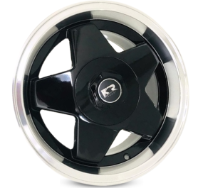 4 RODAS KR K56 MODELO BORBET / ARO 15X7 / (4X100/108) ET32 cor:Preta Diamantada 1