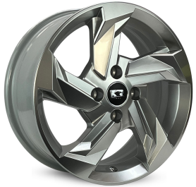 4 RODAS KRMAI MODELO KR K60 / ARO 15X6 / (4X100) ET36 cor:Prata 1