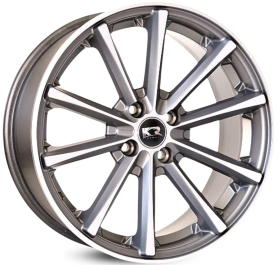 4 RODAS KR K63 MODELO ECLIPSE / ARO 15X6 / (5X112) ET32 cor:Grafite Diamantada 1