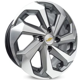 4 RODAS KR K71  CELTA, CORSA, ONIX / ARO 15X6 / (4X100) ET38 cor:Grafite Diamantada 1