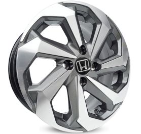 4 RODAS KR K71 HONDA CITY, FIT / ARO 15X6 / (4X100) ET38 cor:Grafite Diamantada 1