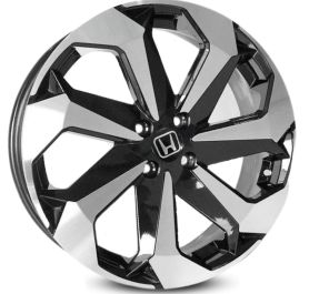 4 RODAS KR K71 HONDA CITY, FIT / ARO 15X6 / (4X100) ET38 cor:preta Diamantada 1