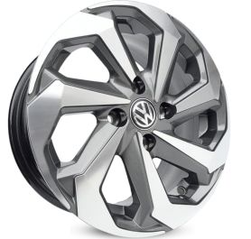 4 RODAS KR K71 /  UP, GOL, SAVEIRO / ARO 15X6 / (4X100) ET38 cor:Grafite Diamantada 1