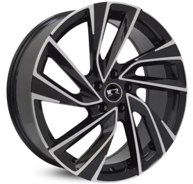 4 RODAS KR K72 MODELO ESPORTIVO / ARO 15X6 / (5X100) ET38 cor:preta Diamantada 1