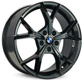 4 RODAS KR K73 MODELO BMW 118i / ARO 18X7 / (5X112) ET45 cor:Black Piano 1