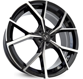 4 RODAS KR K73 CRETA, IX35, TUCSON / ARO 18X7 / (5X114) ET40 cor:Preta Diamantada 1