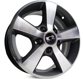 4 RODAS KRMAI KR L01 KOMBI / ARO 14X6 / (5X112) ET27 cor:Grafite Diamantada 1