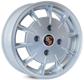 4 RODAS KR M11 MODELO SANTA MATILDE / ARO 15X6 / 4X100, ET35 cor:Prata 1