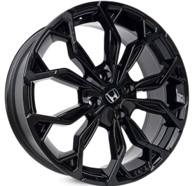 4 RODAS KR M16 MODELO HONDA FIT / ARO 14X6 / (4X100) ET36 cor:Black Piano 1