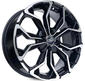 4 RODAS KR M16 MODELO FORD KA, FIESTA / ARO 14X6 / (4X108) ET36 cor:Preta Diamantada 1