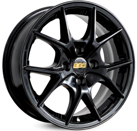 4 RODAS KR M28 MODELO BBS CI-R  / ARO 16X6 / (4X100) ET42 cor:Black Piano 1