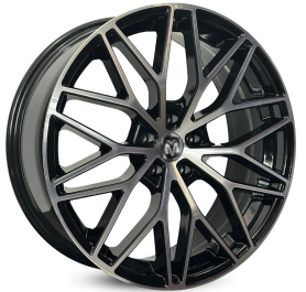 4 RODAS KR M30 MODELO RAM RAMPAGE  / ARO 19X8 / (5X110) ET30 cor:Preta Diamantada 1