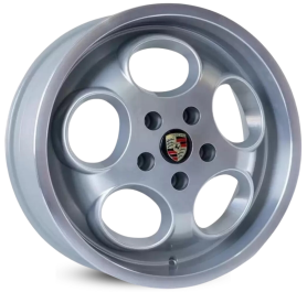 4 RODAS KR M6 PORSCHE LE MANS KOMBI / ARO 17X6 / 5X112, ET42 cor:Prata Diamantada 1