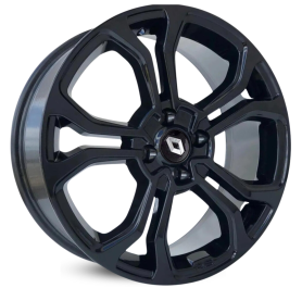 4 RODAS KR M7 MODELO SANDERO RS / ARO 14X6 / (4X100) ET40 cor:Black Piano 1