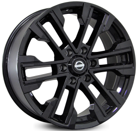 4 RODAS RAW MODELO NISSAN FRONTIER / ARO 20X9 / (6X114) ET30 cor:Black Piano 1