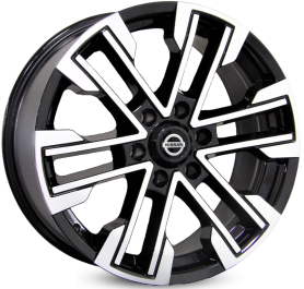 4 RODAS RAW MODELO NISSAN FRONTIER / ARO 20X9 / (6X114) ET30 cor:Preta Diamantada 1