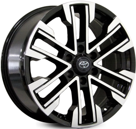 4 RODAS RAW MODELO TOYOTA HILUX / ARO 20X9 / (6X139) ET30 cor:Preta Diamantada 1