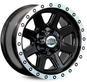 4 RODAS RAW HD MODELO OFF-ROAD OR-05 AMAROK / ARO 17X9 / (5X120) ET20 cor:Preta Diamantada 1