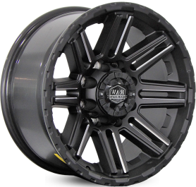 4 RODAS RAW OR-06 DODGE RAM / ARO 18X8,5 / (8x165) ET 0 cor:Preta Fosca 1