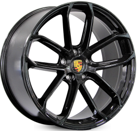 4 RODAS RAW PORSCHE MACAN GTS / ARO 21 / 2 TALAS / (5X112) ET26/19 cor:Black Piano 1