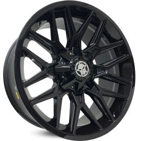 4 RODAS PRZ 3 MUDSTER OFF-ROAD / ARO 20X9 / (6X114) ET -12 cor:Black Piano 1