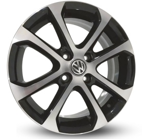 4 RODAS KR R10 MODELO GOL POWER G5 / ARO 15X6 / (4X100) ET38 cor:Preta Diamantada 1