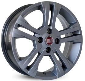 4 RODAS KR R15 MODELO FIAT NEW PALIO / ARO 15X6 / (4X98)ET41 cor:Grafite Fosca 1