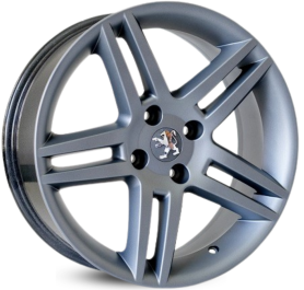 4 RODAS KR R41 MODELO PEUGEOT 308 / ARO 15X6 / (4X108) ET25 cor:Grafite Fosca 1