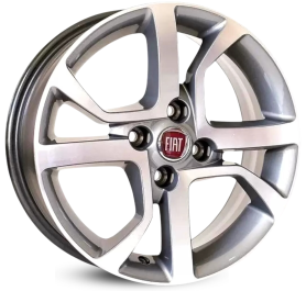 4 RODAS KR R77 MODELO FIAT MOBI / ARO 15X6 / (4X98) ET38 cor:Grafite Diamantada 1