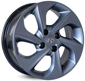 4 RODAS KR R78 MODELO HB20 PREMIUM / ARO 14X6 / (4X100) ET36 cor:Grafite Fosca 1