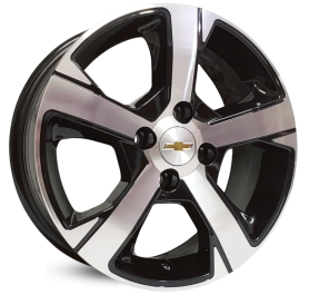 4 RODAS KR R82 MODELO PRISMA LTZ / ARO 14X6 / (4X100) ET39 cor:Preta Diamantada 1