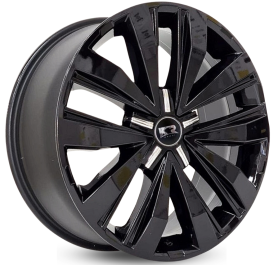 4 RODAS KR R87 MODELO AMAROK V6 EXTREME / ARO 22X9,0 / (5X120) ET45 cor:Black Piano 1