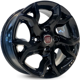 4 RODAS KR R92 MODELO FIAT ARGO HGT / ARO 17X6 / (4X98) ET44 cor:Black Piano 1