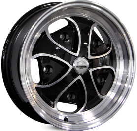 4 RODAS RAW CLASSICS FUSCA RDW / ARO 15X6,5 / (5X205) ET 0 cor:Preta Diamantada 1