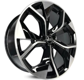 4 RODAS GT7 MODELO AUDI A5, A6 RS  / ARO 22X9 / (5X112) ET35 cor:Preta Diamantada 2