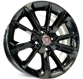 4 RODAS KR S03 FIAT CRONOS HGT / ARO 15X6 / (4X98) ET36 cor:Black Piano 1