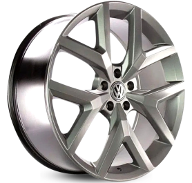 4 RODAS KR S07 AMAROK V6 HIGHLINE / ARO 17X7 / (5X120) ET40 cor:Grafite Fosca 1