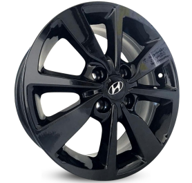 4 RODAS KR S13 MODELO HB20 PREMIUM / ARO 15X6 / (4X100) ET42 cor:Black Piano 1