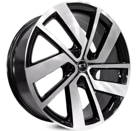 4 RODAS KR S19 MODELO JETTA GLI / ARO 18X7 / (5X100) ET38 cor:Preta Diamantada 1