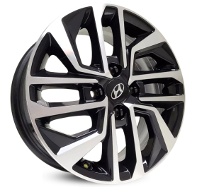 4 RODAS KR S20 HB20 DIAMOND PLUS / ARO 15X6 / (4X100) ET42 cor:Preta Diamantada 1