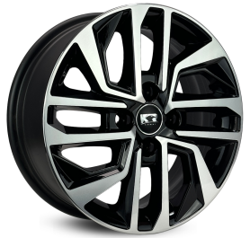 4 RODAS KR S20 HB20 DIAMOND PLUS / ARO 14X6 / (4X100) ET38 cor:Preta Diamantada 1