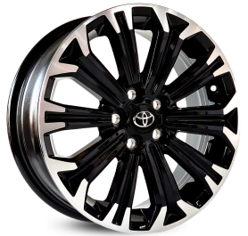 4 RODAS KR S22 MODELO COROLLA ALTIS HYBRID / ARO 16X6 / 5X100, ET37 cor:Black Piano Diamantada 1